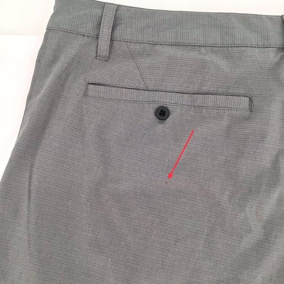 Ocean Current Men's Hybrid Gray Flat Front Shorts Size 40 - Picture 6 of 7